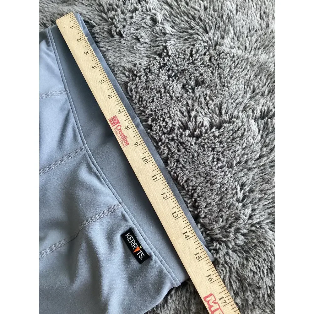 Kerrits Gray XL Flow Rise Knee Patch Lightweight Riding Tights‎ equestrian